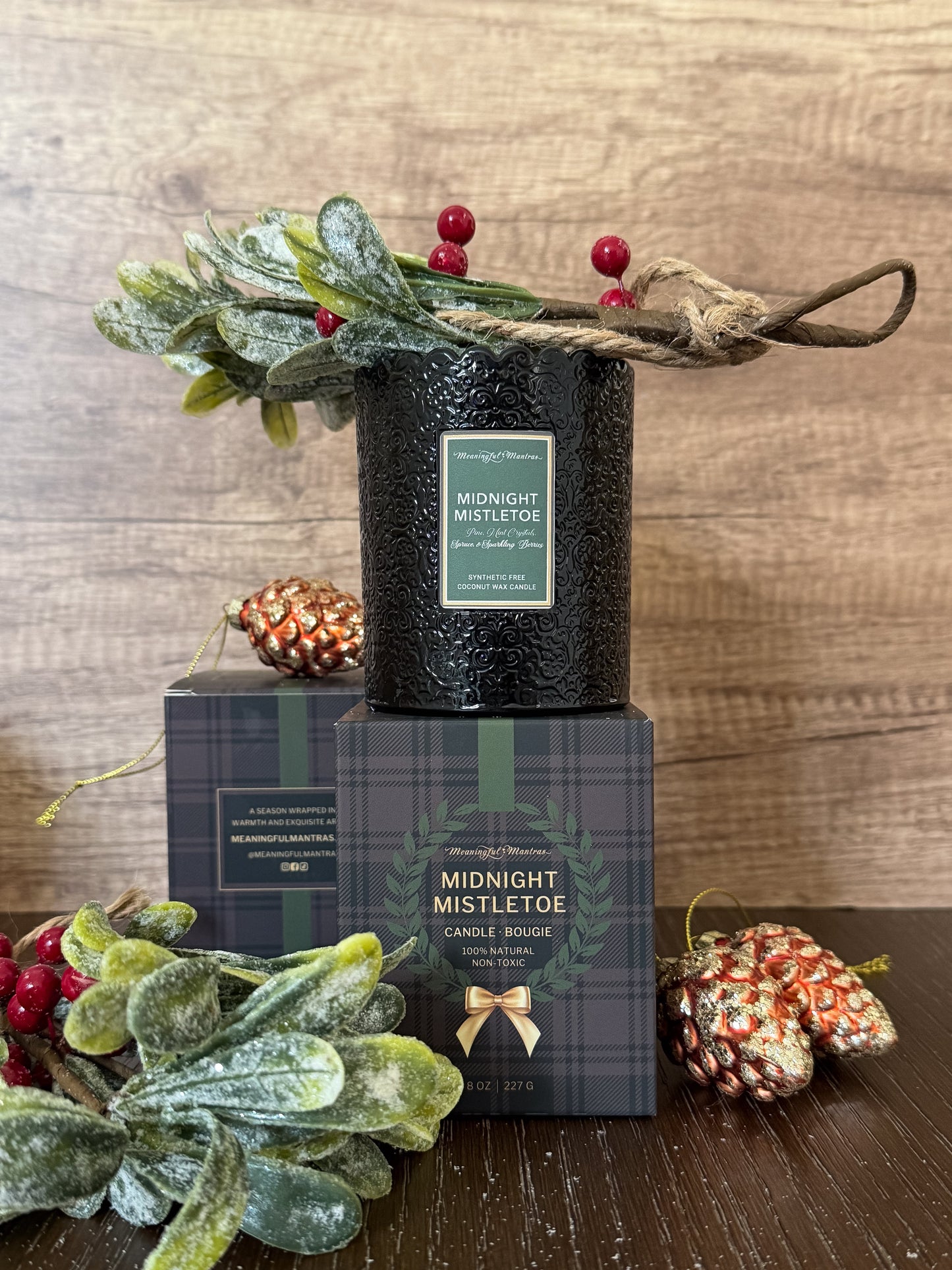 Midnight Mistletoe Natural Candle 8oz Kaia Collection