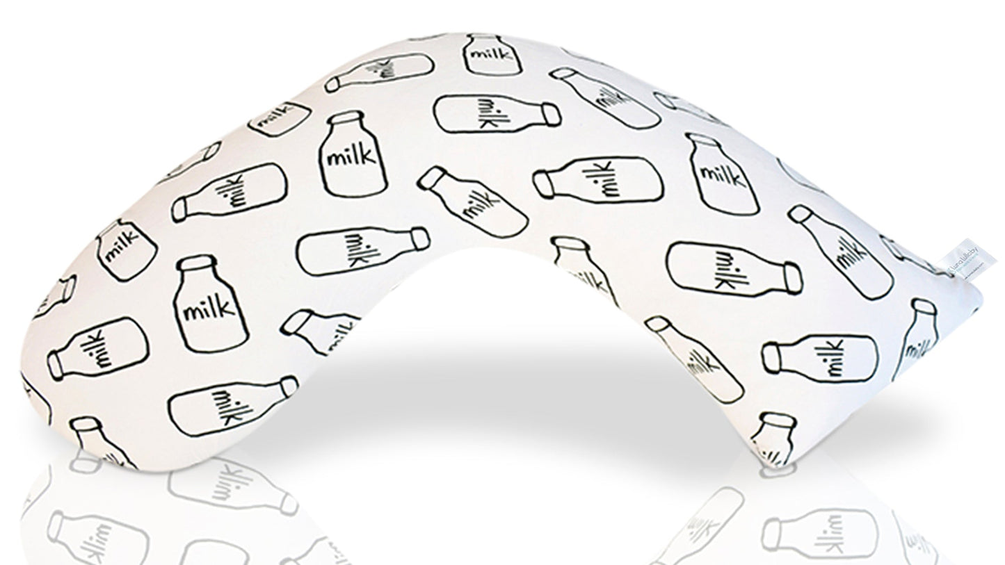 Nursing Pillow Cover - Milk Mamma Bottle Design | Machine Washable | Luna Lullaby