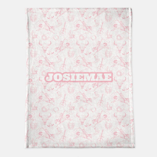 JosieMae Personalized Minky Blanket
