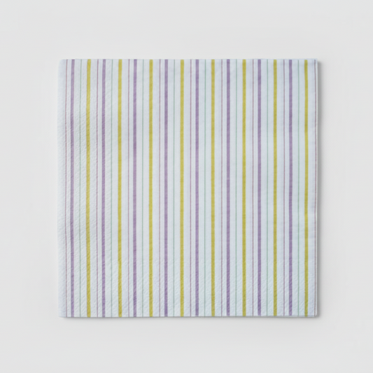 Multicolor Fine Stripes Napkins (Set of 16)