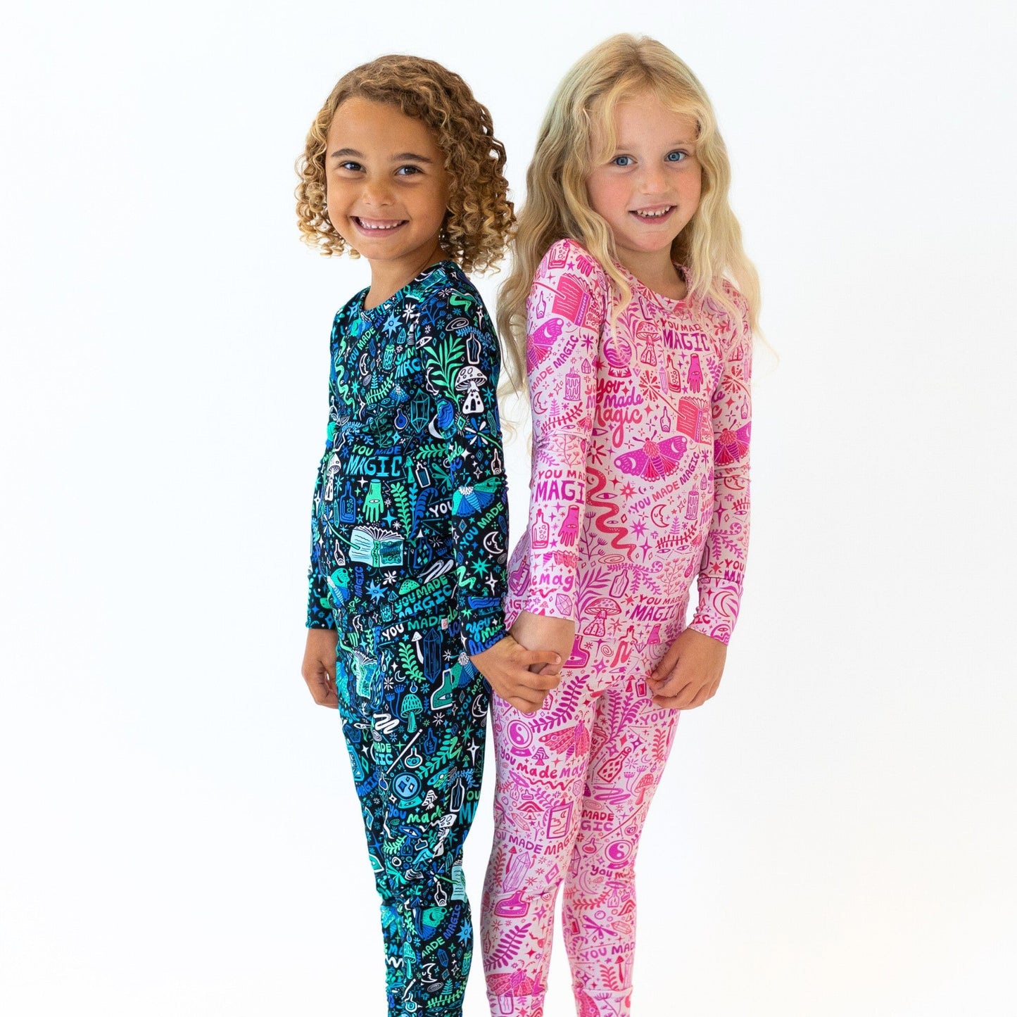 The Second-Skin 2-Piece Long Sleeve Pajama | Mystic Mama (Blue)