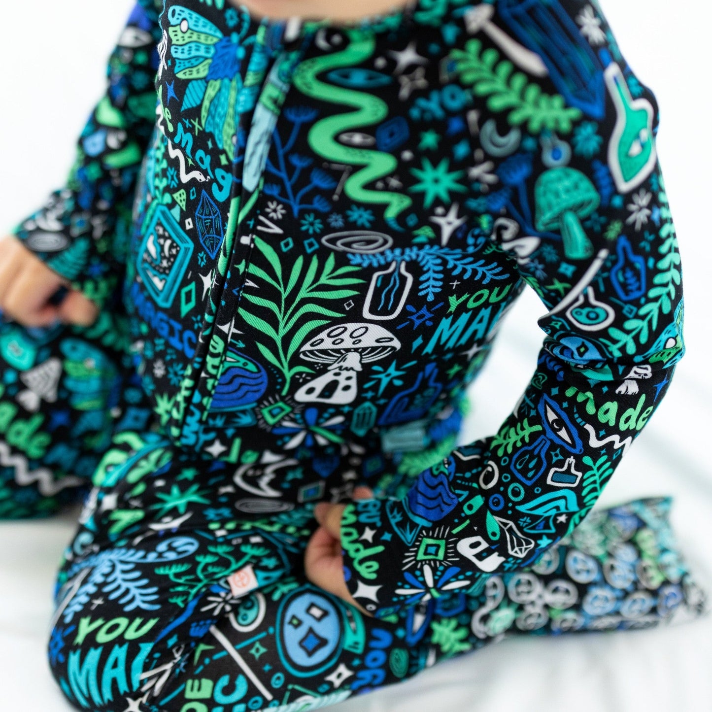 The Second-Skin Convertible Romper | Mystic Mama (Blue)