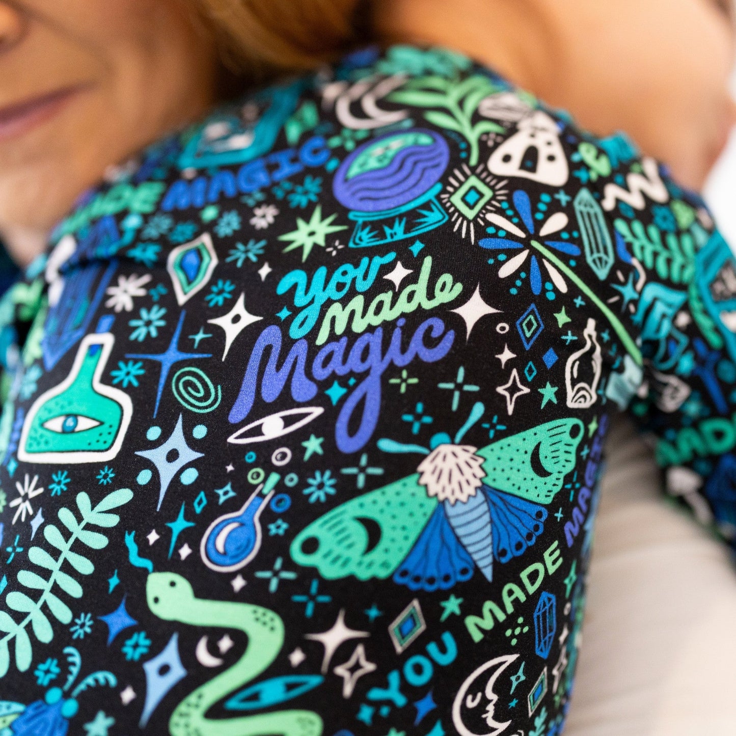 The Second-Skin Convertible Romper | Mystic Mama (Blue)