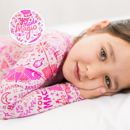 The Second-Skin 2-Piece Long Sleeve Pajama | Mystic Mama (Pink)