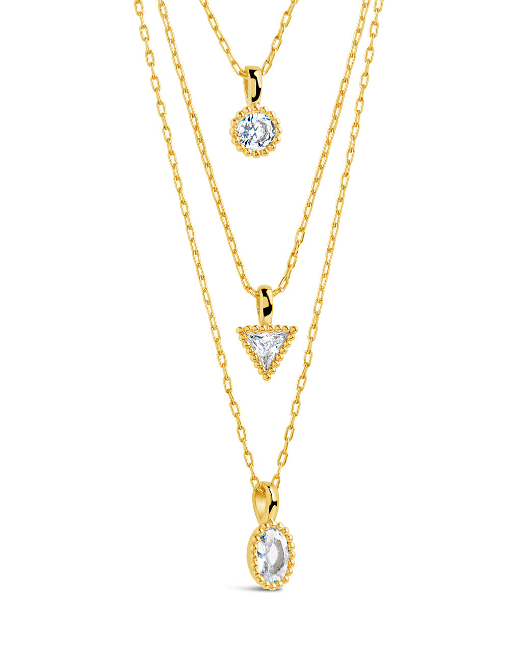 Julie CZ & Layered Chain Necklace