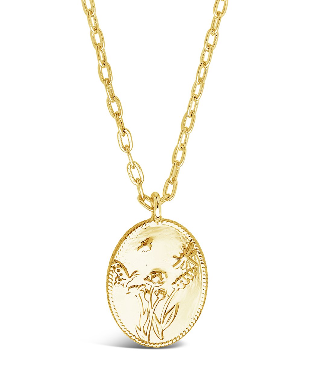 Engraved Garden Pendant