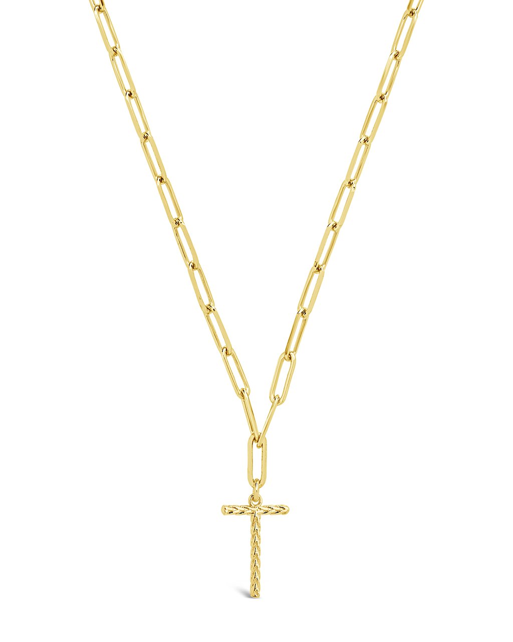 Braided Initial Pendant Necklace