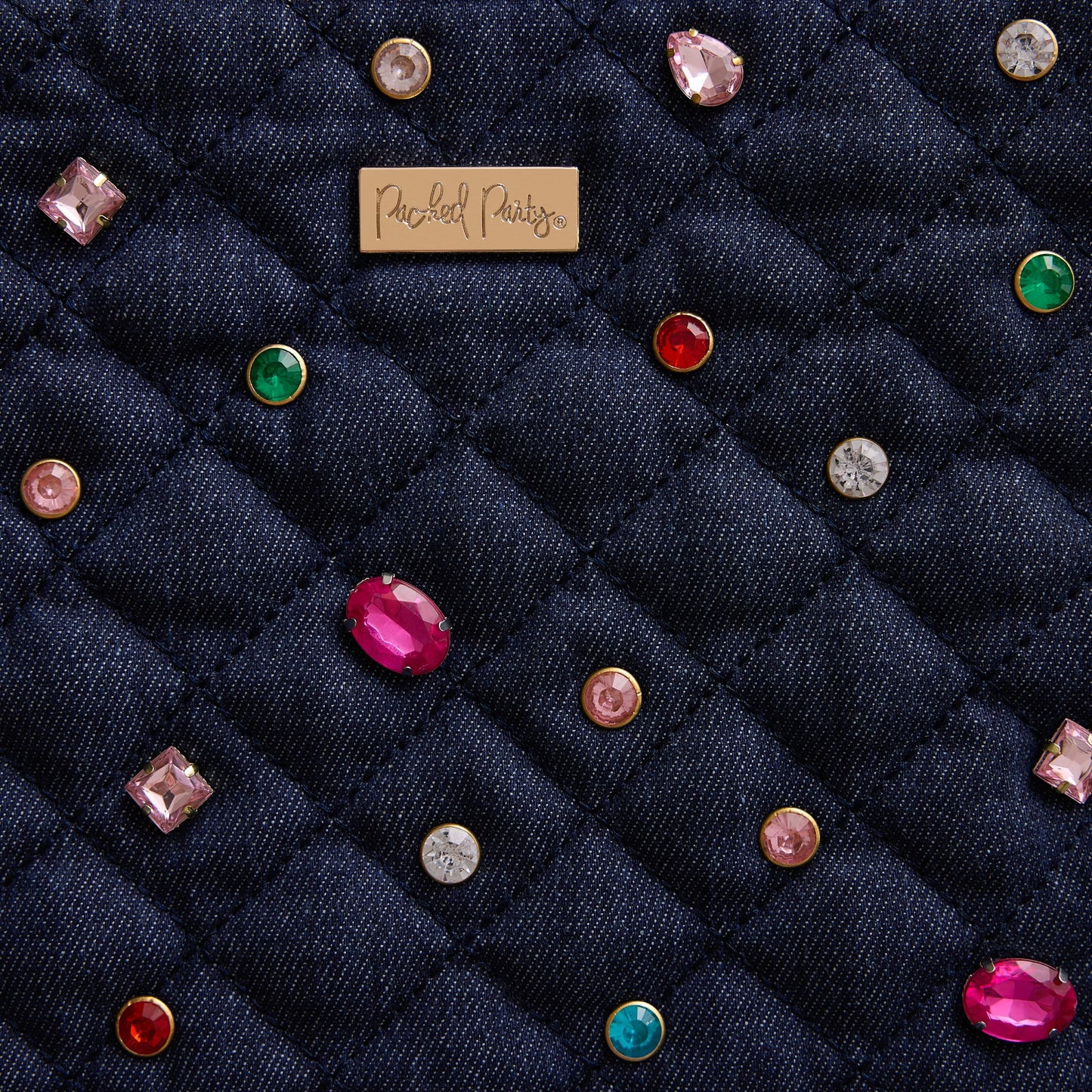 Denim and Gems Everything Pouch
