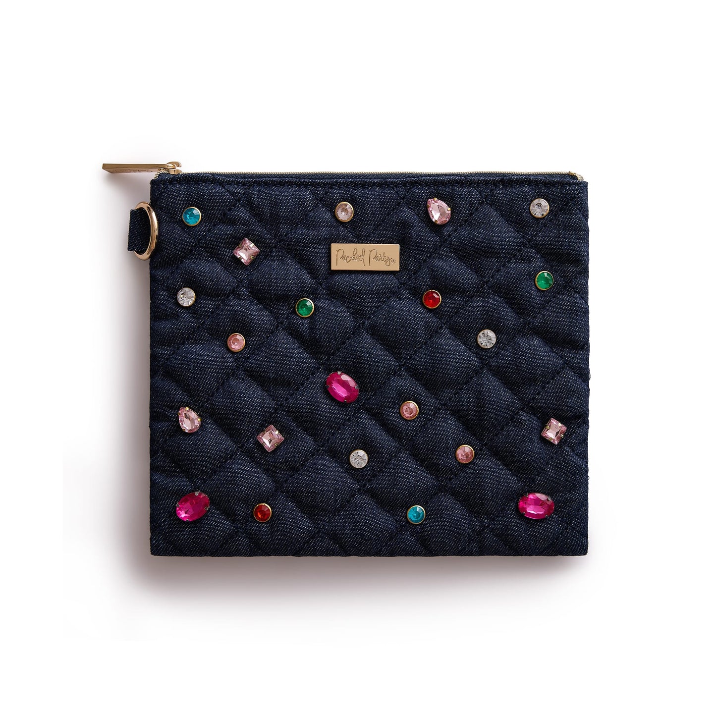 Denim and Gems Everything Pouch
