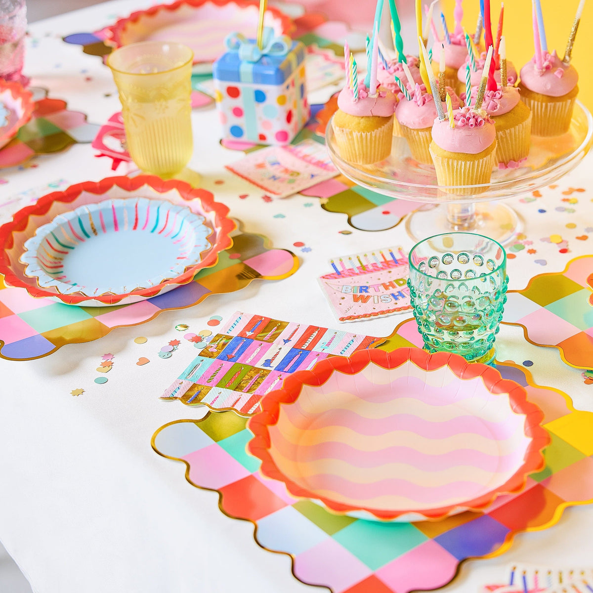 Multicolor Plaid Placemats (10 count)