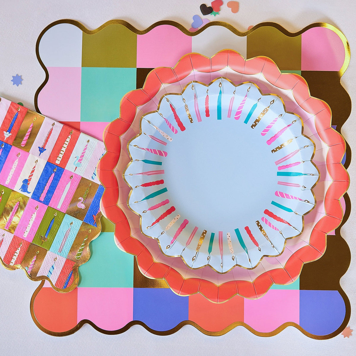 Multicolor Plaid Placemats (10 count)