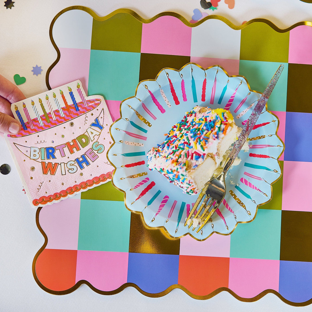 Multicolor Plaid Placemats (10 count)
