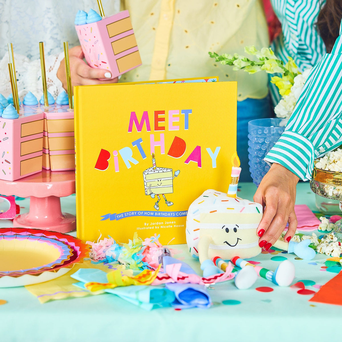 Meet Birthday Book & Cake Sipper Bundle