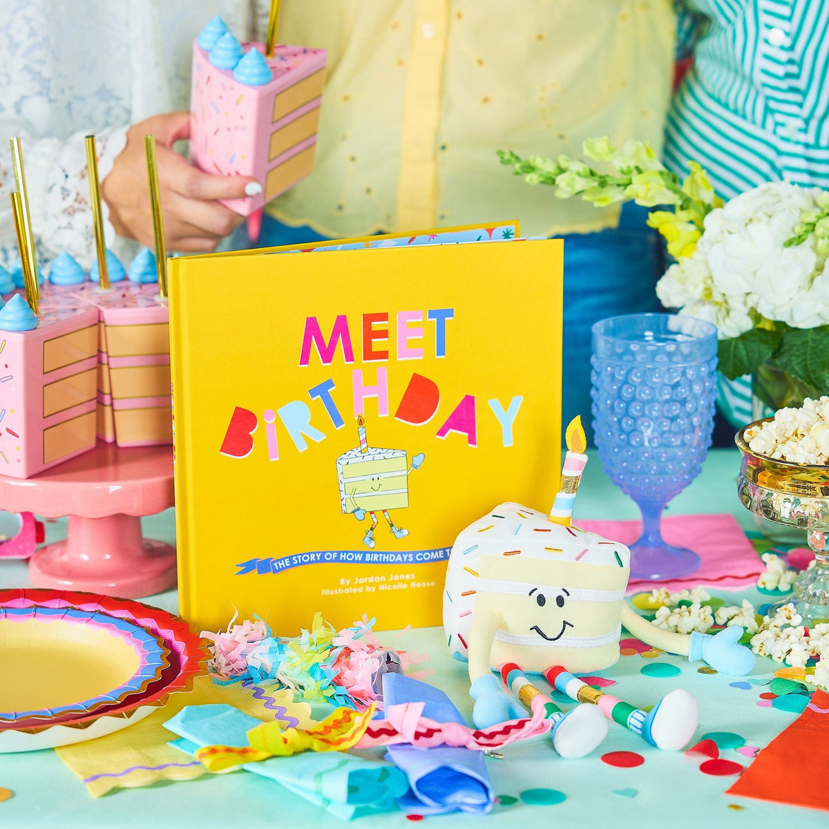 Meet Birthday Book & Cake Sipper Bundle
