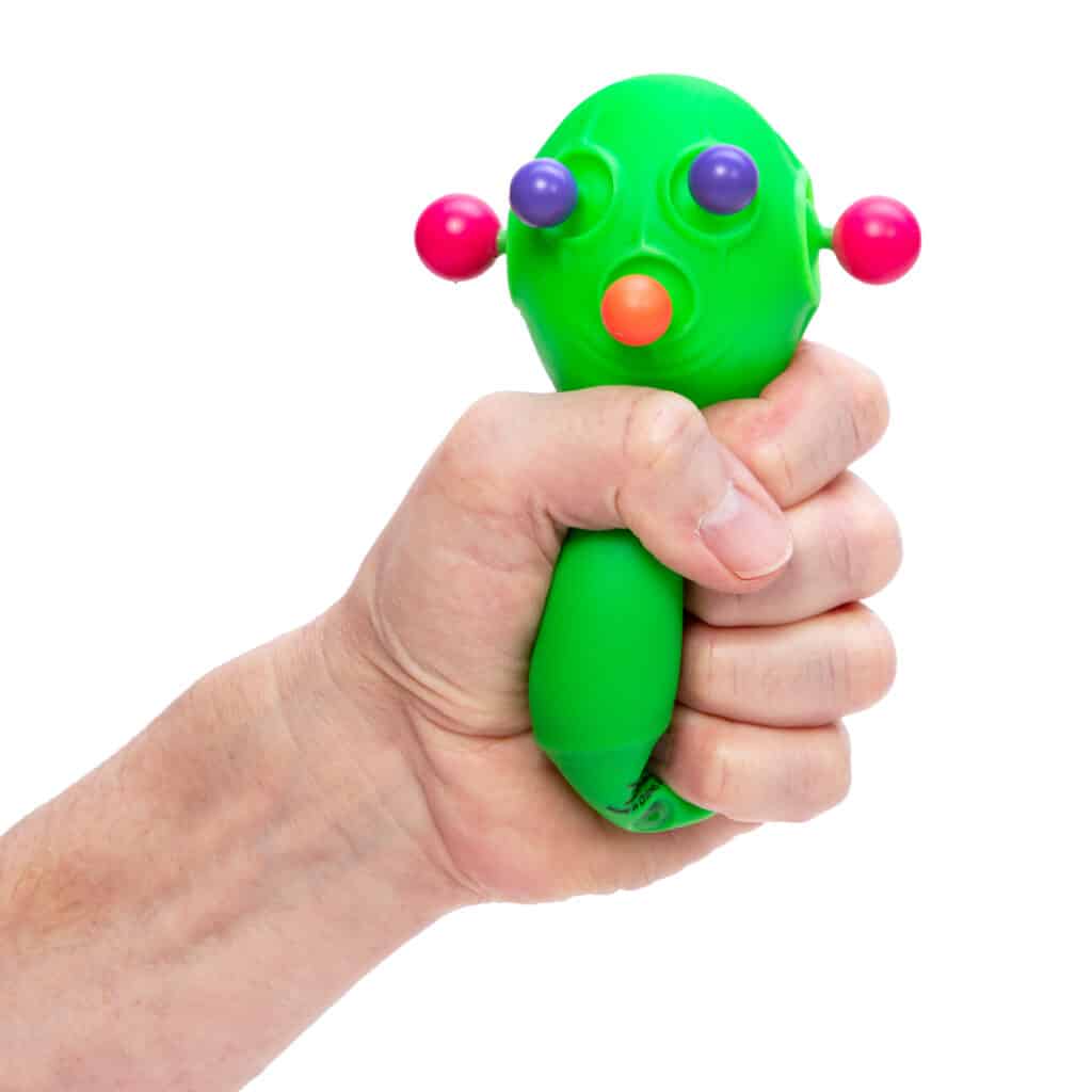 Schylling NeeDoh Panic Pete Stress Ball – Air-Filled Sensory Fidget Toy (Choose Your Color)