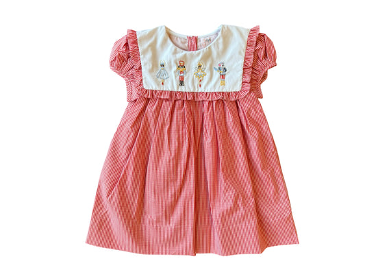 Nutcracker Hannah Dress – Girls Smocked Christmas Dress