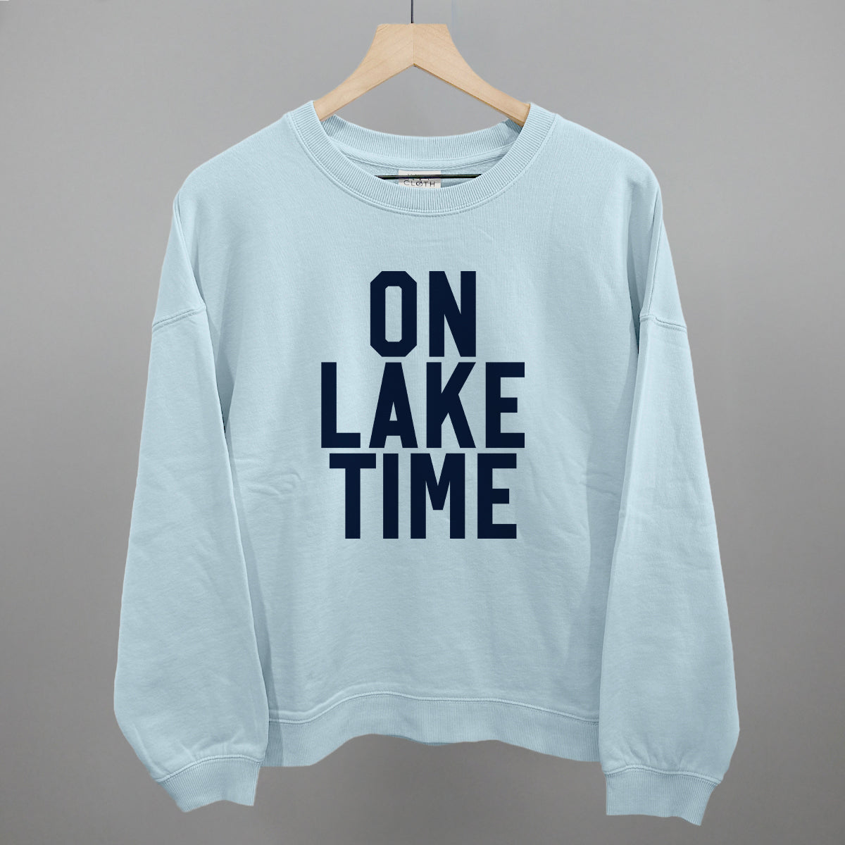 On Lake Time Block Letters