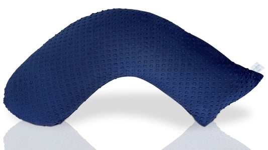 Luna Lullaby Nursing Pillow Cover - Navy Dot