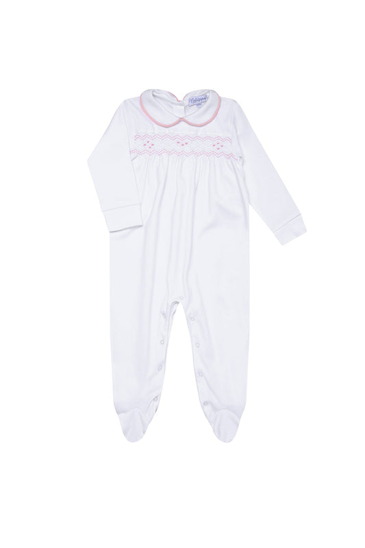 Nella Smocked Baby Girl Footie