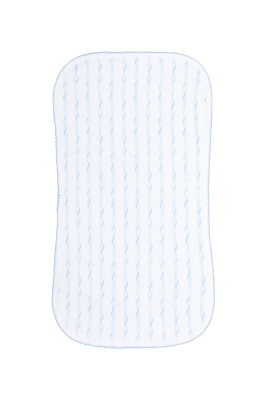 Blue Twirls Burp Cloth