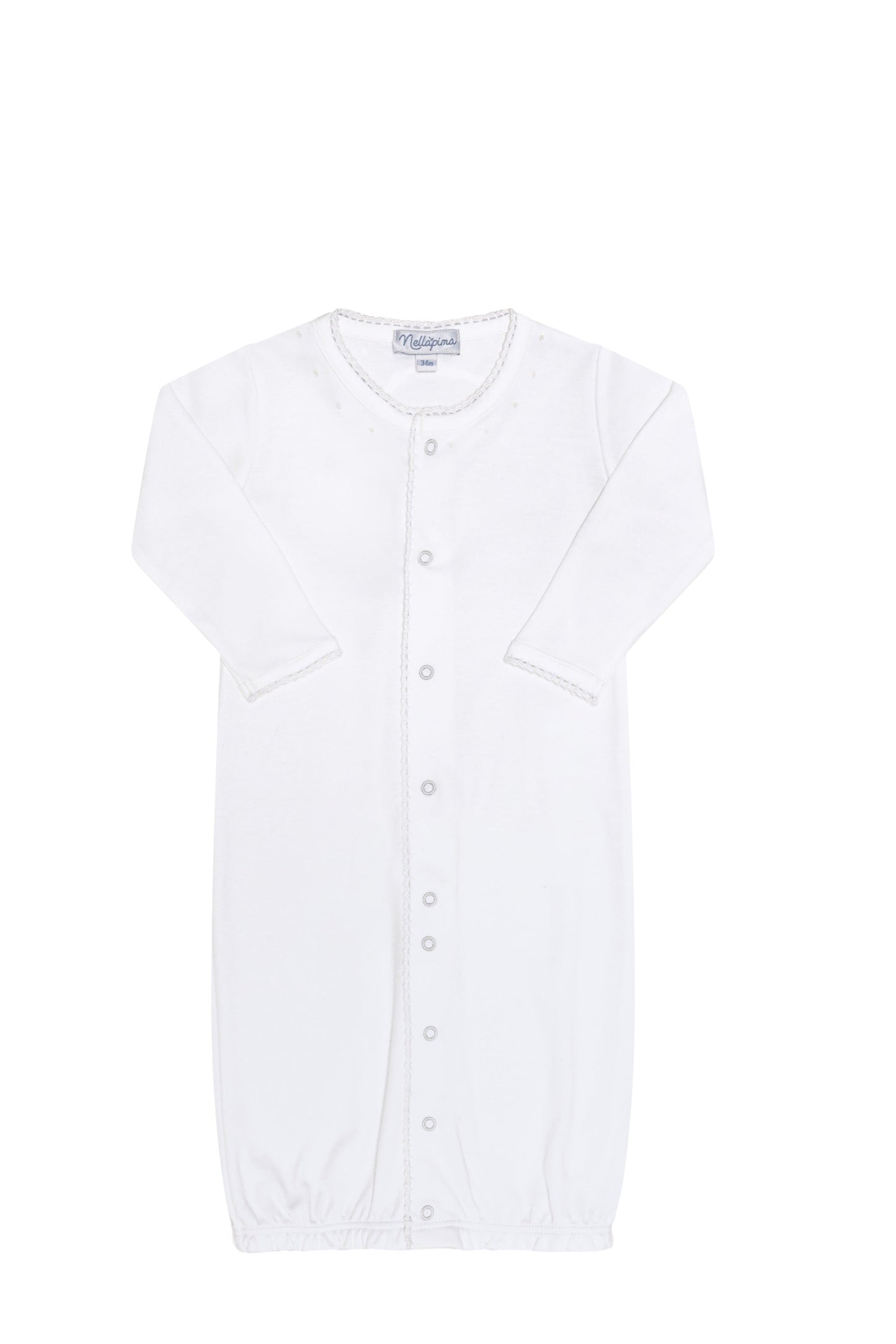 White Crochet Converter Gown