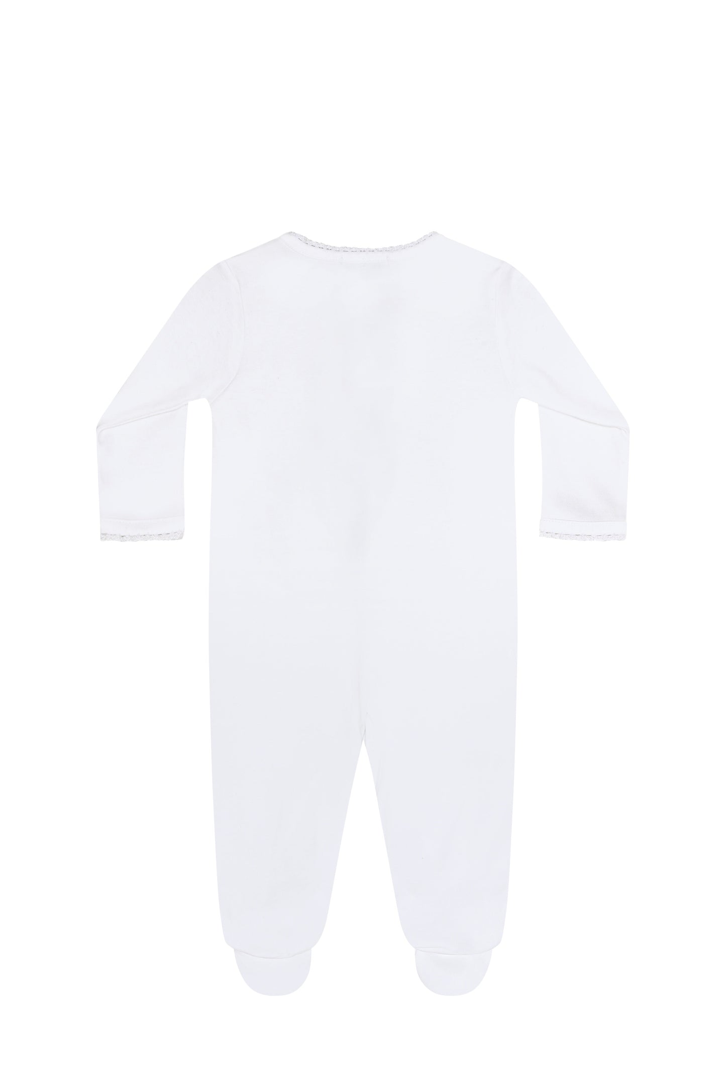 White Crochet Footie