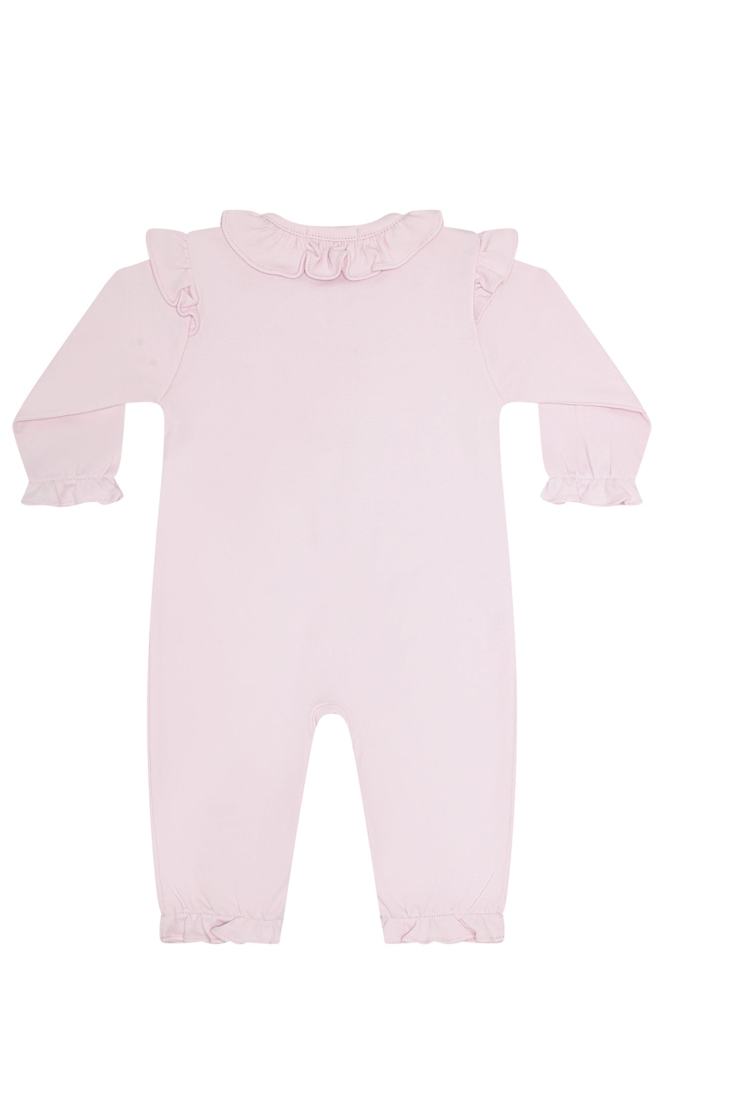 Charming Bows Embroidery Romper LS