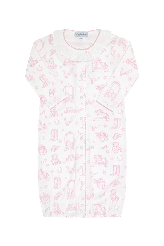 Pink Lone Star Toile Converter Gown