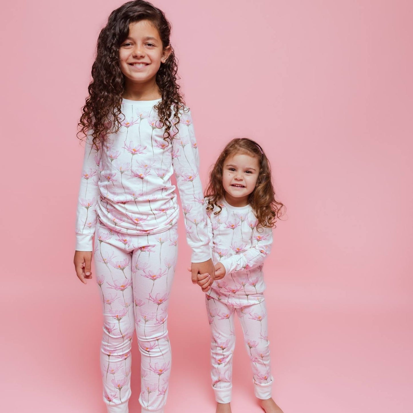 Organic Kids Pajamas - Pink Petals