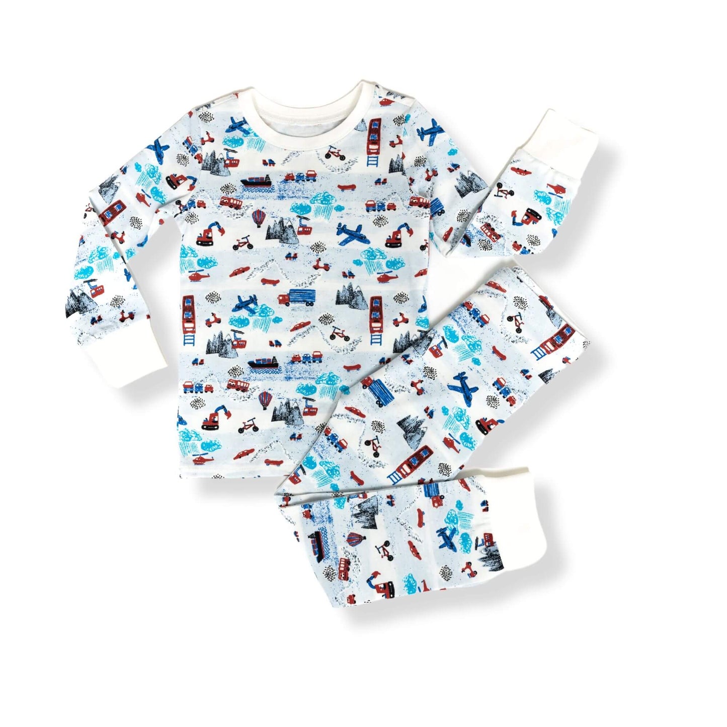 Organic Kids Pajamas - Transportation