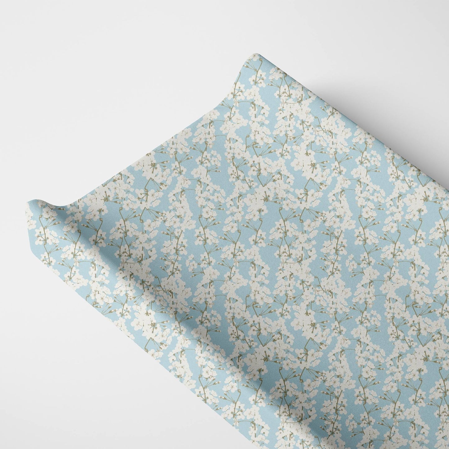 Organic Changing Pad Cover - Cherry Blossoms