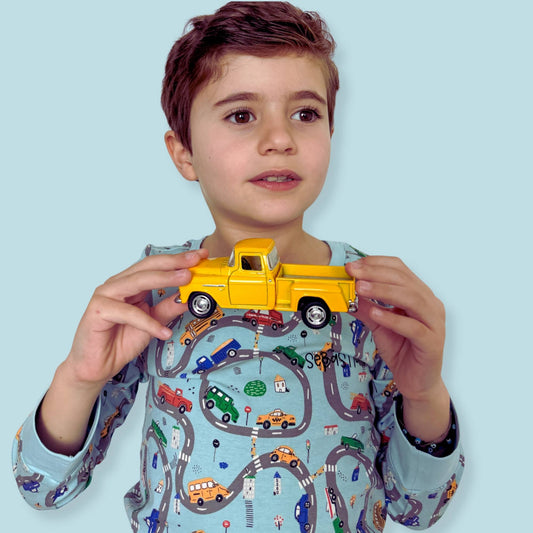 Organic Kids Pajamas - Cars