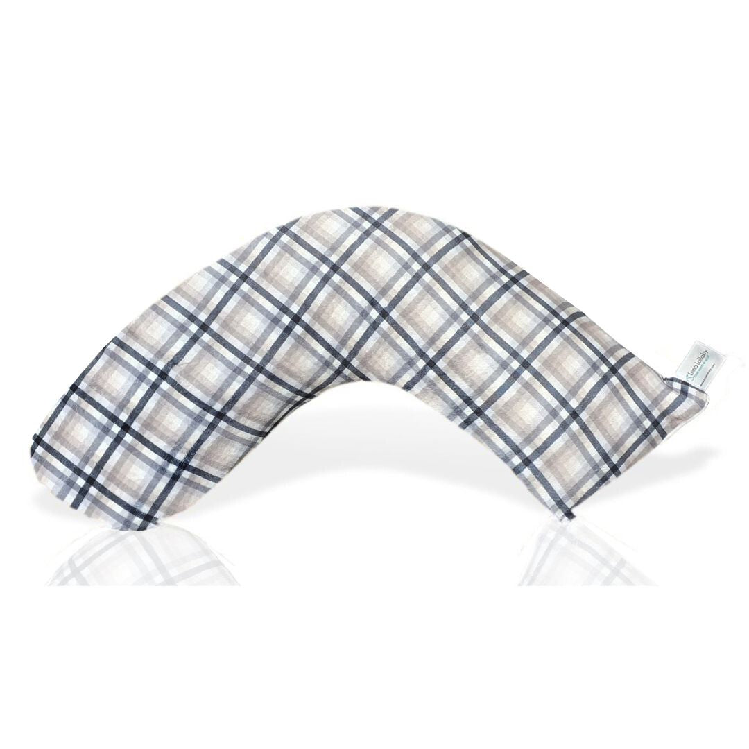 Luna Lullaby Nursing Pillow  Classic cozy plaid