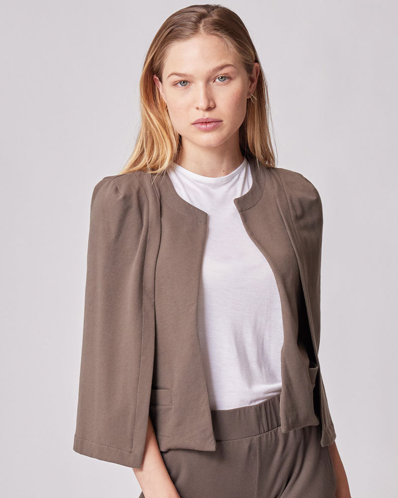 Everywhere Cape Blazer in Sage