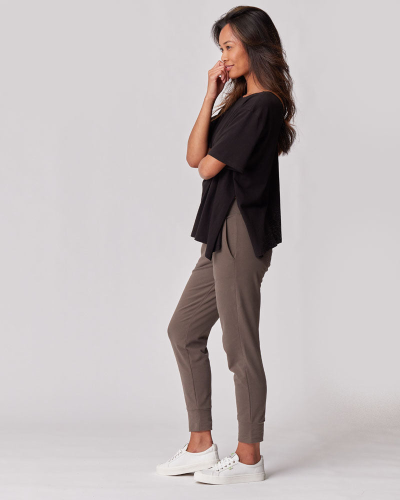 Everywhere Nursing & Maternity V-Neck Tee - Black