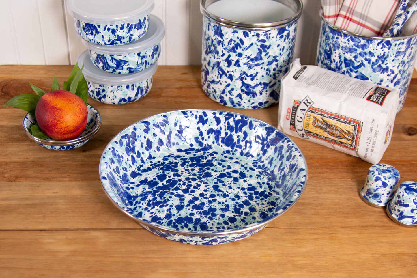 Ocean Swirl Pie Plate