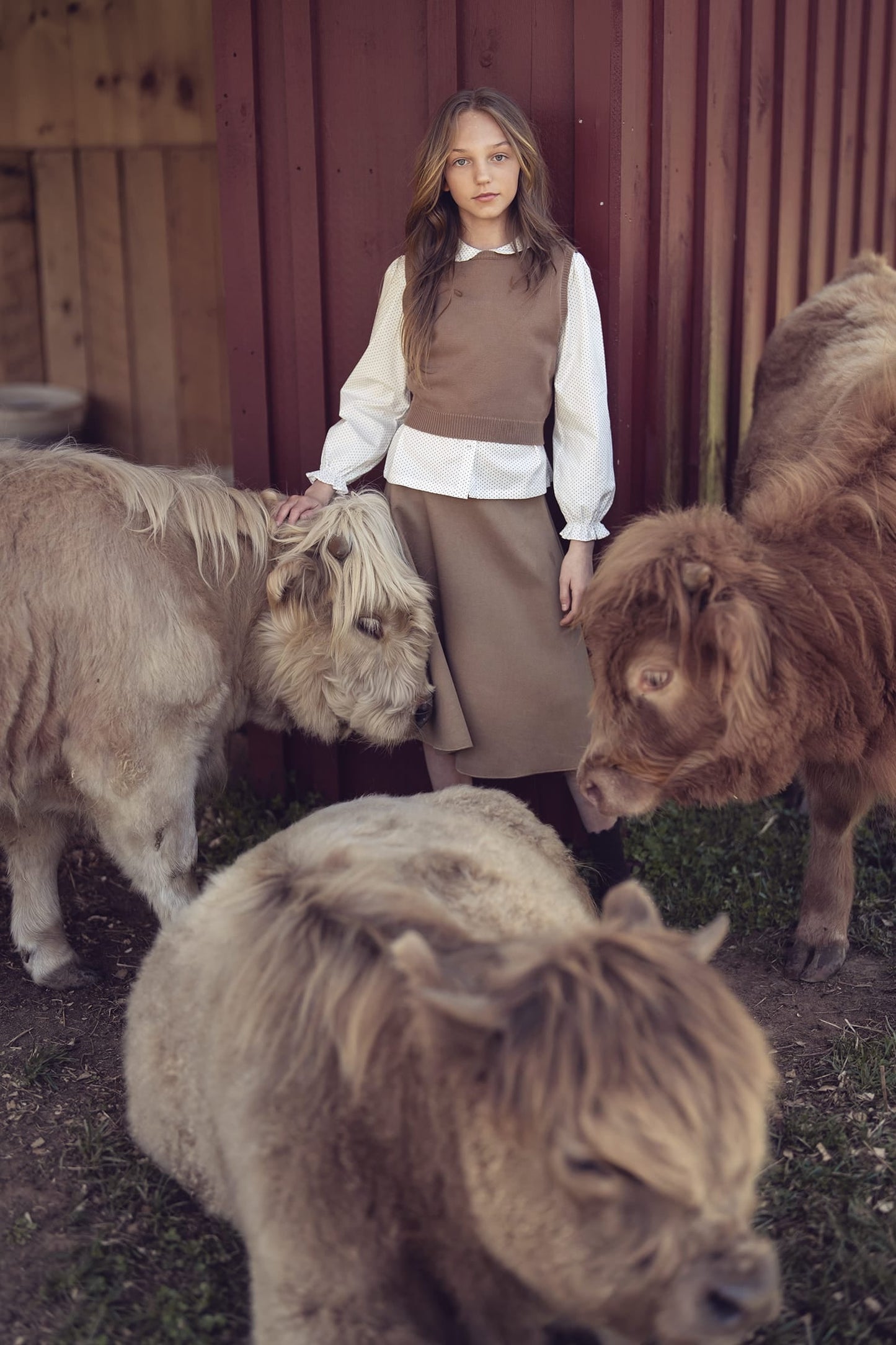 Sienna Circle Skirt - Chestnut