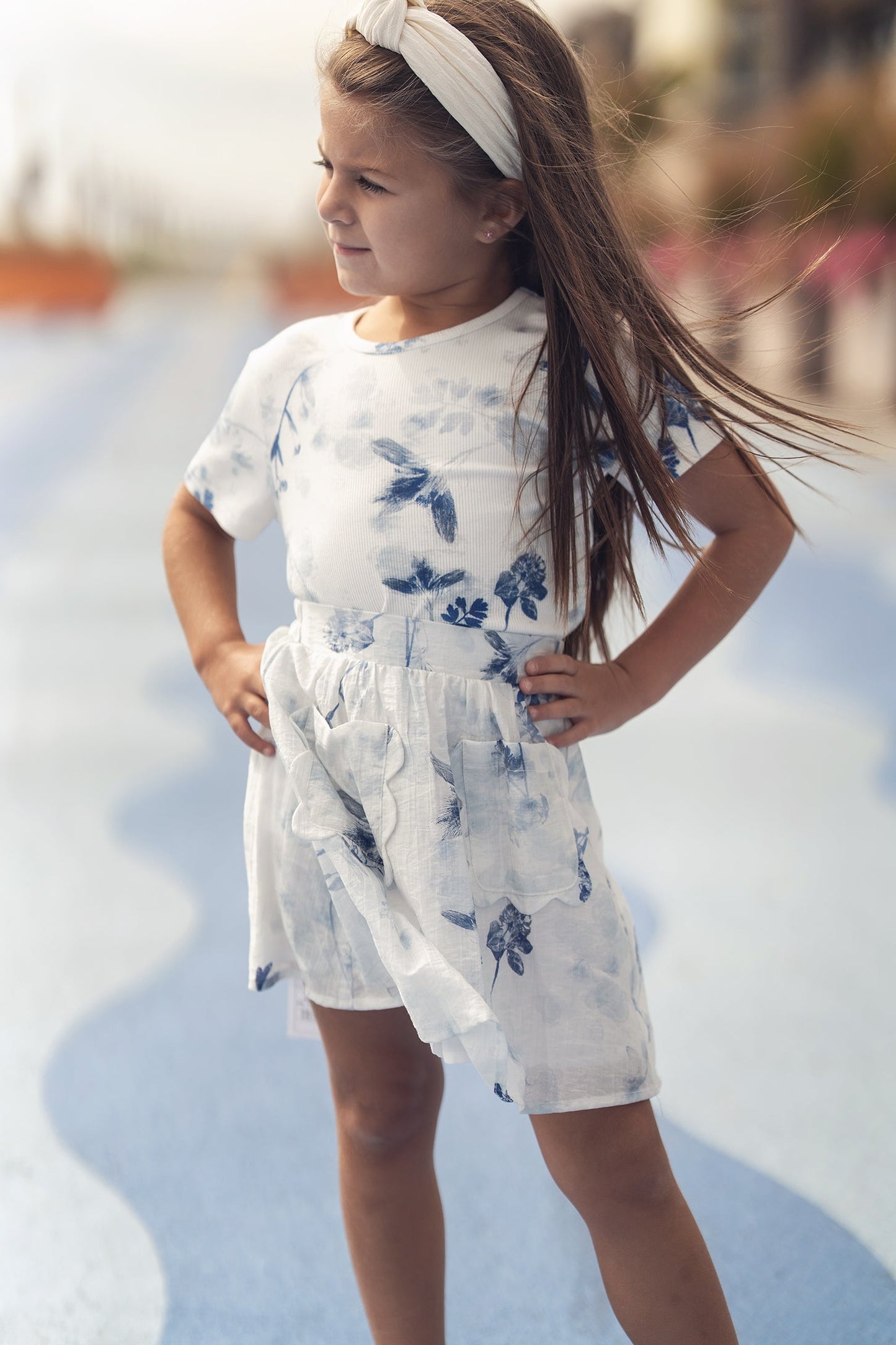Blue Flower Skirt