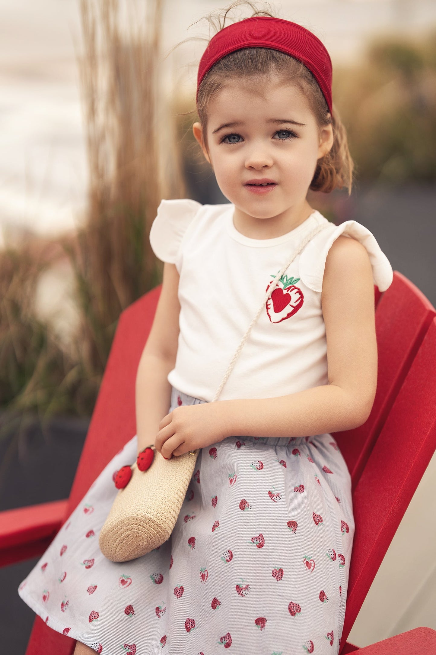 Strawberry Print Skirt