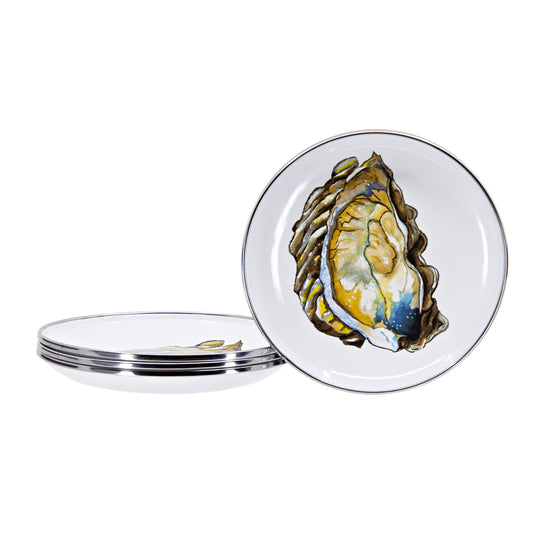 Oyster Appetizer Plates - Set of 4