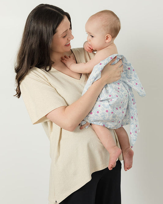 Everywhere Nursing & Maternity V-Neck Tee - The Neutrals