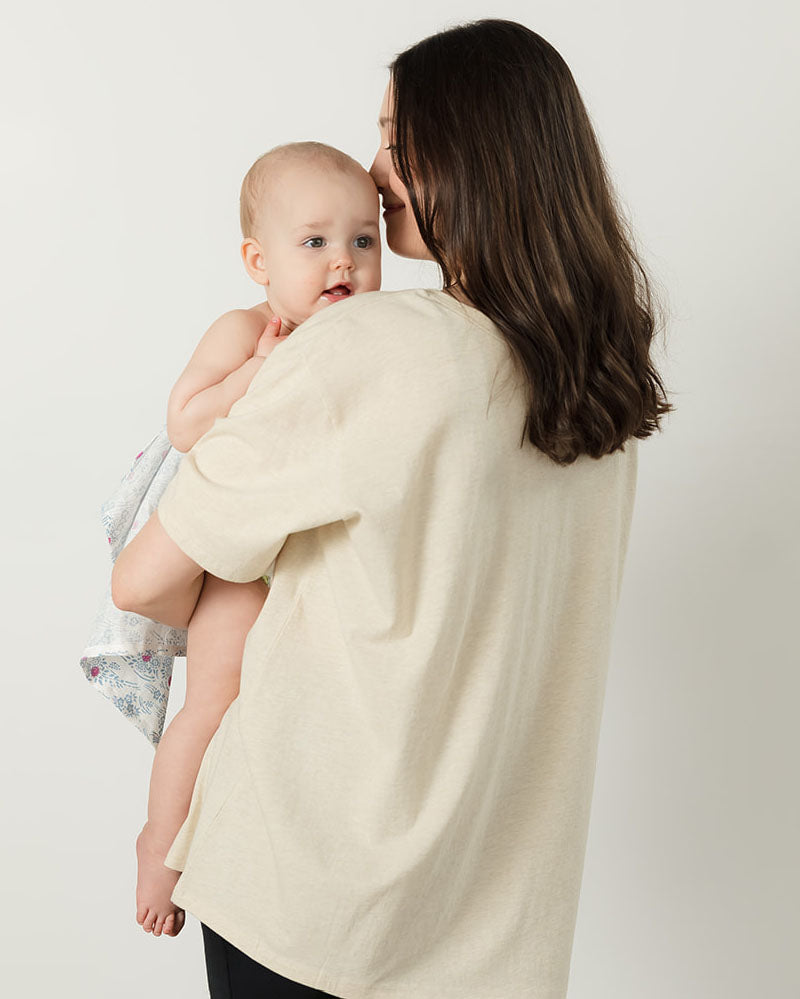 Everywhere Nursing & Maternity V-Neck Tee - The Neutrals