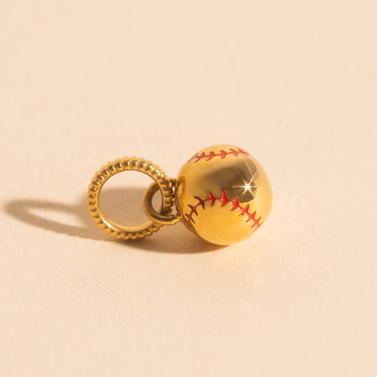 Fastball Necklace Charm