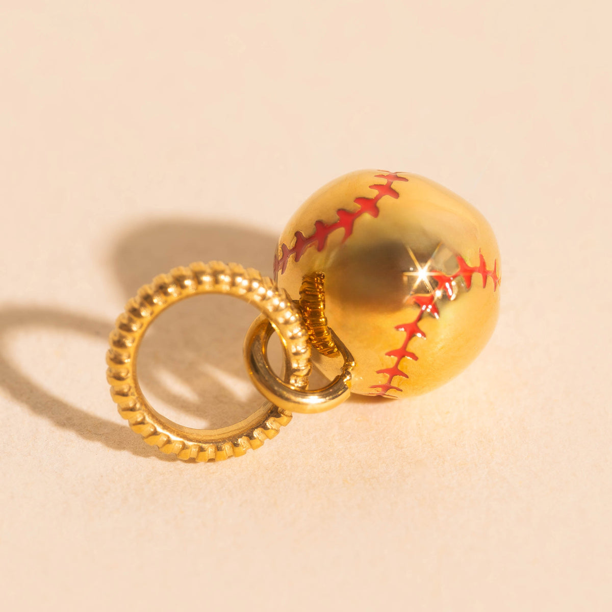 Fastball Necklace Charm
