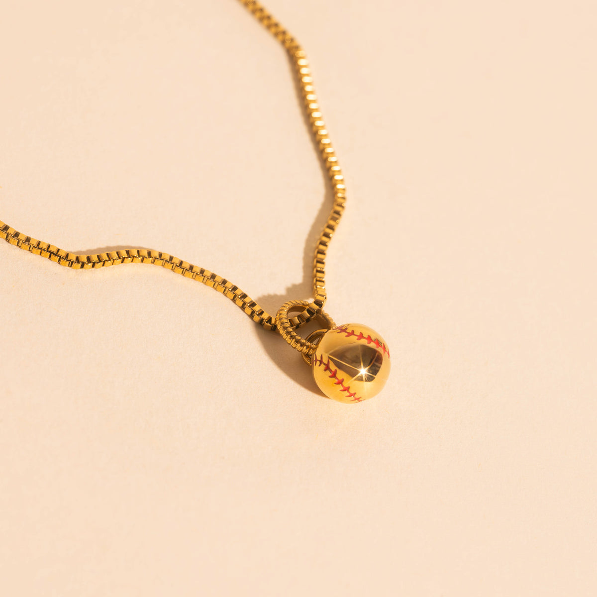 Fastball Necklace Charm