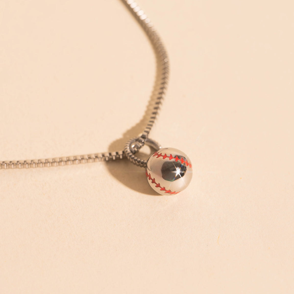 Fastball Necklace Charm