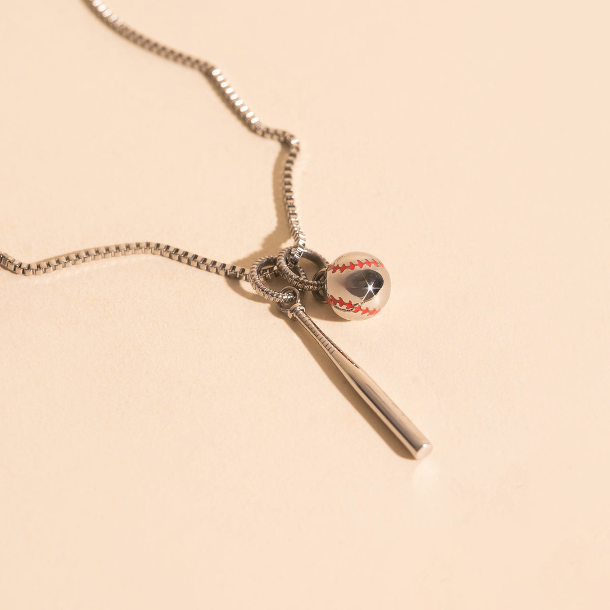 Fastball Necklace Charm