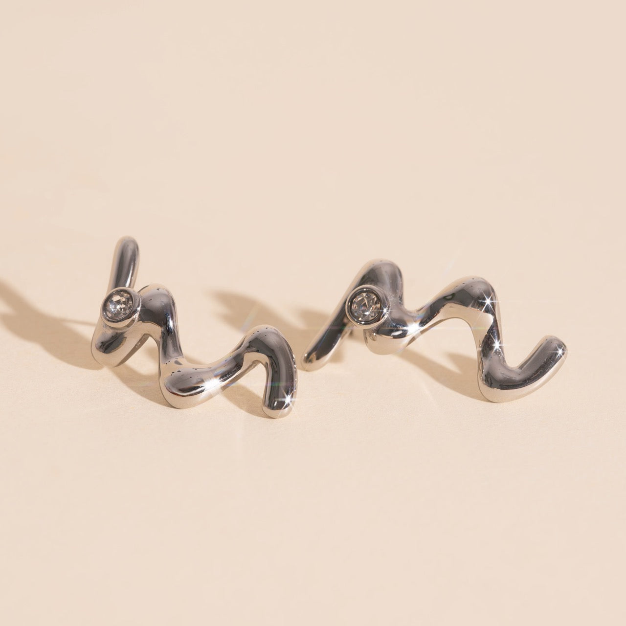 Wave Whisper Stud Earrings
