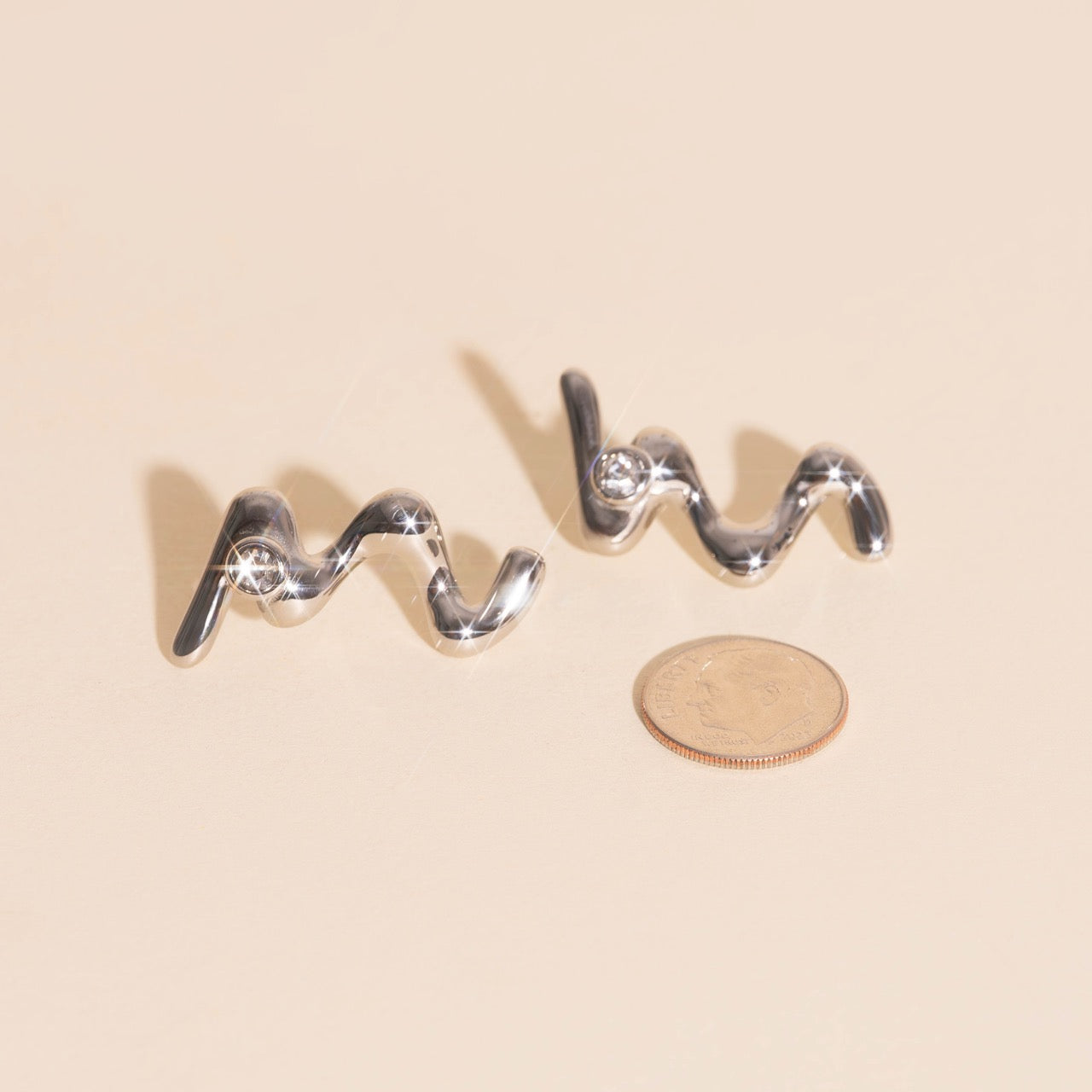 Wave Whisper Stud Earrings