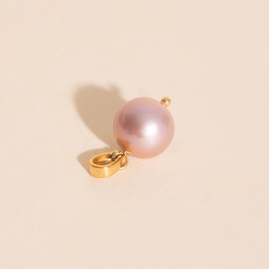 Pink Pearl Necklace Charm